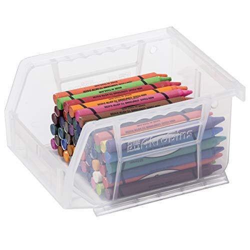 Plastic Storage Bins Hanging Stacking Containers, 5"/4"/3" - 6 Pack - Bild 5 von 9