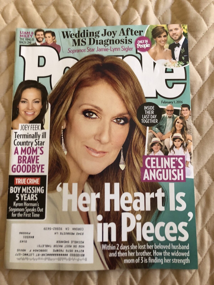 People Magazine February 1, 2016 Celine Dion, Miley Cyrus, Liam