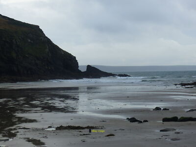Photo 6x4 Beach cliff and rocks at Nolton Haven Pembrokeshire  c2021