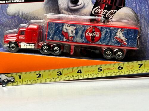 Matchbox Big Movers 1:87 Scale Mack Semi Truck & Trailer, Coca Cola - Picture 13 of 13