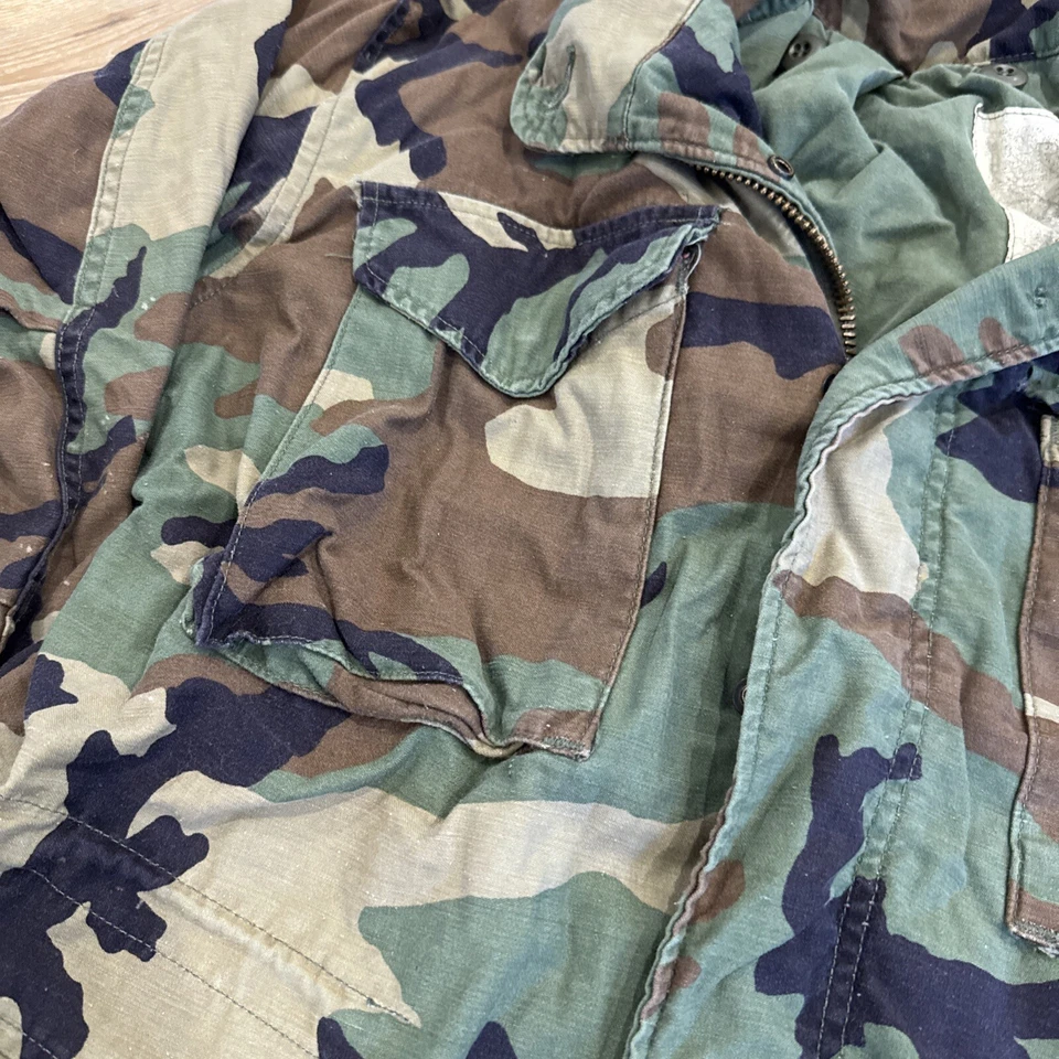 Chaqueta De Colección M65 Para Hombres M Ejército de Estados Unidos Abrigo de Campo Satén OG-107 Años 50 Militar Foto 4 de 4