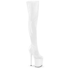 Pleaser High Heel Stiletto Platform 8" Thigh Boots  Flamingo 3000