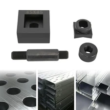 45mm × 45mm Manual Square Hydraulic Hole Punch Knockout Punching Die 2-Head Bolt
