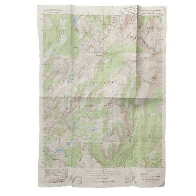 Vintage USGS Topographic Map Topo - Matterhorn Peak Yosemite California - 1990