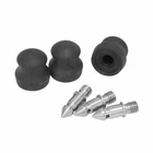 3pcs 3/8" Screw Stainless Steel Tripod Monopod Spike Rubber Foot for Gitzo Benro