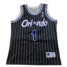 Champion NBA Orlando Magic #1 A. Hardaway Basketball Jersey Sz S 90s Vintage BL2