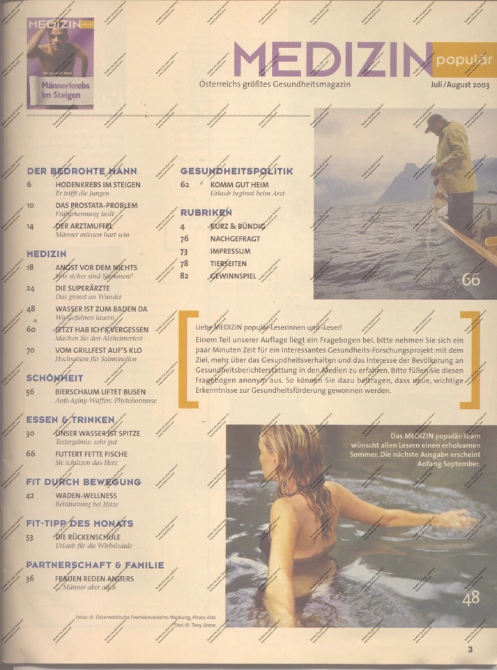 Medizin populär Juli 2003 - Bild 2 von 4