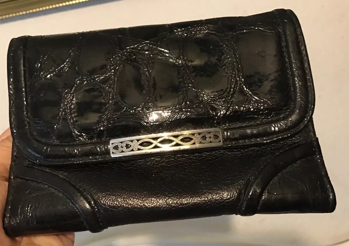 PONY Borsa a tracolla Brighton Sea Turtle & Pelle Nera Organizer Portafoglio Medio