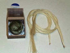 LETO - 8002 - SILVER  ROSIN  and 2 HANKS of QUALITY WHITE UNBLEACHED HAIR