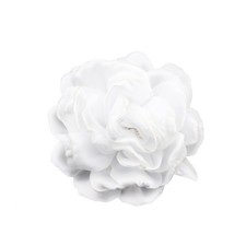 White Flower Brooches Large Silk Lapel Pin Elegant Camellia Flower Brooch Pins f