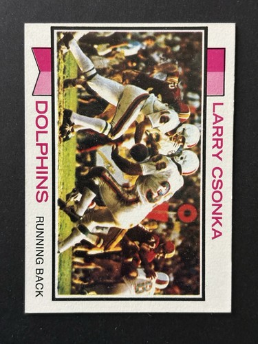 Larry Csonka #100 1973 Topps card