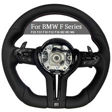 Flat Bottom Steering Wheel For BMW Custom F Series F20 F22 F30 F32 F36 M2 M3