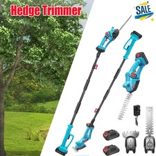 Telescopic Pole Chainsaw Long Reach Electric Tree Pruner Trimmer Branch Cutter