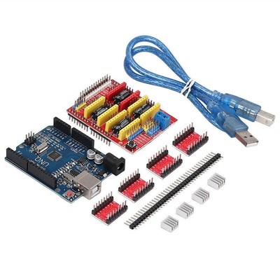 CNC Shield V3.0 UNO R3 Board+4PCS A4988 Treiber für Arduino 3D Drucker Modul Set