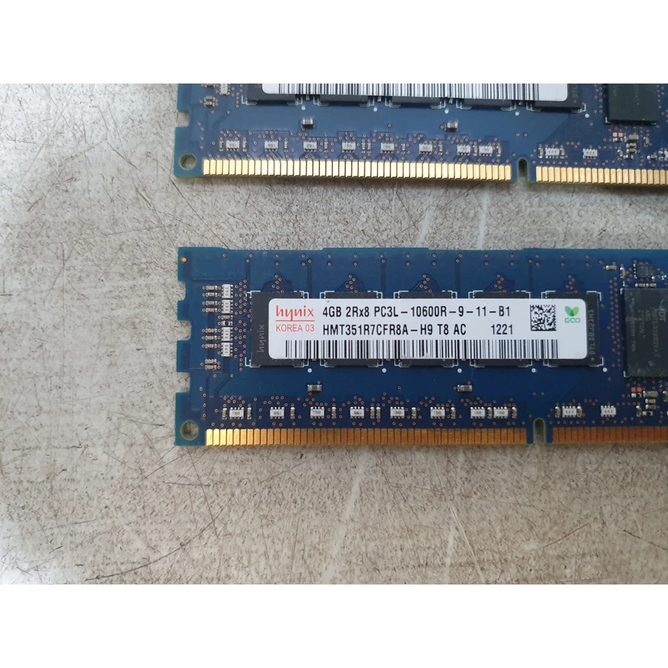 Lot of 2 Hynix HMT351R7CFR8A-H9 Memory Module 4GB PC3-10600 DDR3 SDRAM 1333-MHz - Image 3 of 4