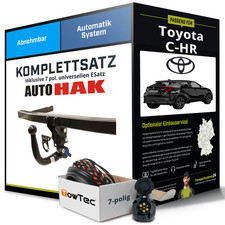 Für TOYOTA C-HR X1 Anhängerkupplung abnehmbar +eSatz 7pol uni. 11.2019-jetzt NEU