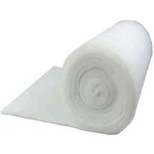 48" x 5 Yards Solid White Dacron Polyester Batting for Crafting and Upholstery