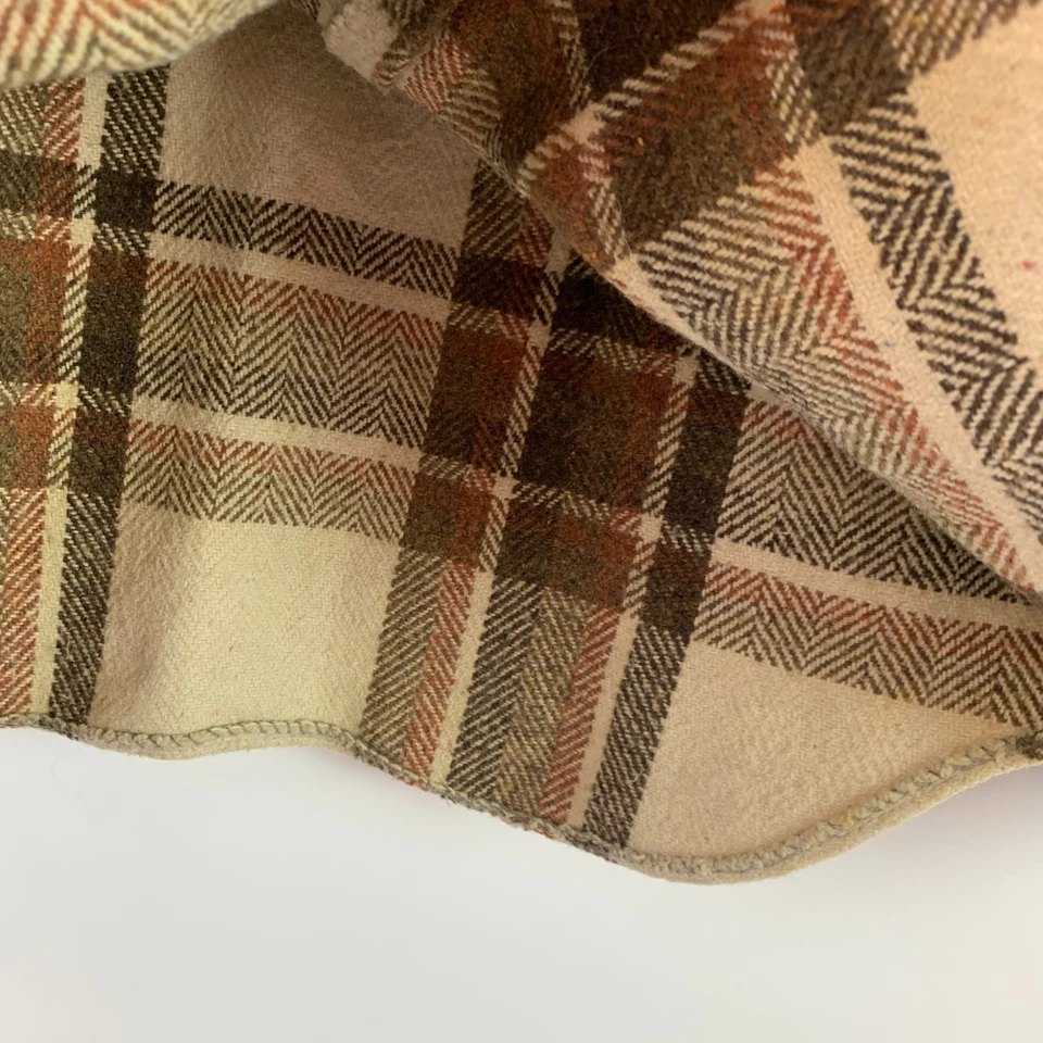 Camisa De Colección The CPO Lana Mezcla Lino Gruesa Franela a Cuadros Abotonada Niños XL 18 Foto 4 de 4