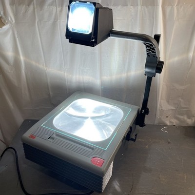 3M Overhead Projector 9100 Model 9000AJB - Transparent w/ BULBS - Tested WORKING