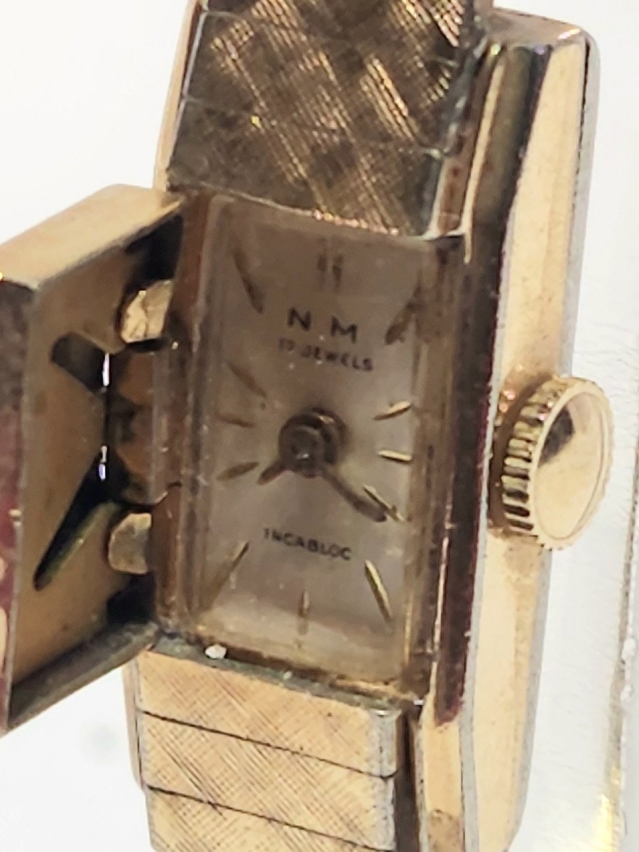 Vintage N.M. Ladies Dress Watch - 17 Jewels Incabloc - 10K RGP