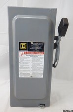 Square D 60A 240VAC General Duty Safety Switch D322N Series F01