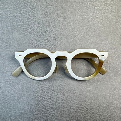 Man Eyeglasses Polygon Unique Glasses Handmade Horn Reading Men Eyeglass Frames