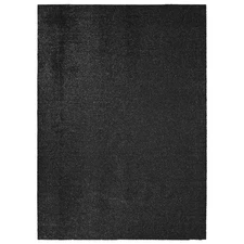 Artificial Grass 5 ft. x 8 ft. Large Indoor/Outdoor Area Rug Black -Lush Blac...