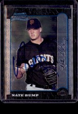 Bowman Chrome Rookie Card #208  Giants Nate Bump Auto/ Signed IP