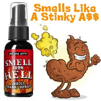 Liquid fart spray, smell from hell, poison bomb, shit, gag, prank, joke