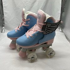 Circle Society Girls' Classic Cotton Candy Quad Roller Skates Size 12-3