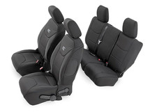 Rough Country Front Rear Seat Covers For 13-18 Jeep Wrangler 4 Door 91004 Rough Country Front Rear Seat Covers For 13-18 Jeep Wrangler 4 Door 91004