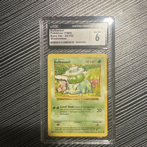 Bulbasaur (Shadowless) graded CGC 6 for sale on eBay