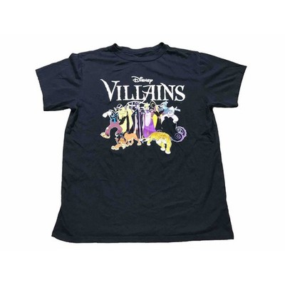 Disney's Villains Standard Black Adult T-Shirt Size Large - Nice! Fast Shipping!