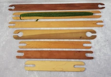 Stick & Belt Loom Weaving Shuttles (7) 9", 12", 14", 16", 18"