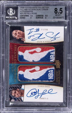 Exquisite Collection Dual Logos Autographs #DLPR Paul/Rose BGS8.5 Basketball