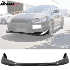 Fits 08-15 Mitsubishi Lancer Evolution Evo 10 X V Style Front Bumper Lip Kit Pu Fits 08-15 Mitsubishi Lancer Evolution Evo 10 X V Style Front Bumper Lip Kit Pu