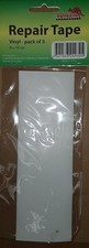 White Vinyl Repair Tape Adhesive Strip Waterproof Tent Tarp Tear Patch 6x18 cm