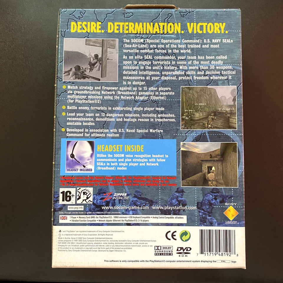 Socom - US Navy Seals - PS2 PlayStation 2 Game - Headset Boxed - Brand New - Image 2 of 4