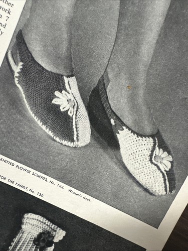 Tuxedo Slippers Mittens Vol 1 1940’s Patterns Knitting Knit Vintage Leather - Picture 14 of 24