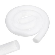 uxcell 1 Roll 6.5 ft Foam Noodles for Crafts, x 3-15/16 Inch, White