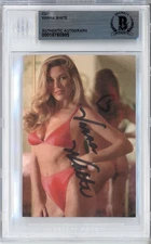 VANNA WHITE WHEEL OF FORTUNE SIGNED PLAYBOY LINGERIE PHOTO CUT BAS BECKETT COA