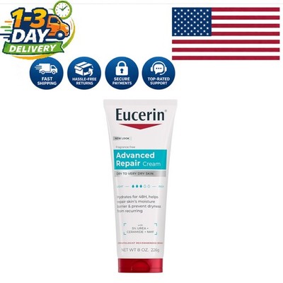 Fragrance-Free 8 Oz Body Moisturizer - Fast Absorbing Cream for Sensitive Skin