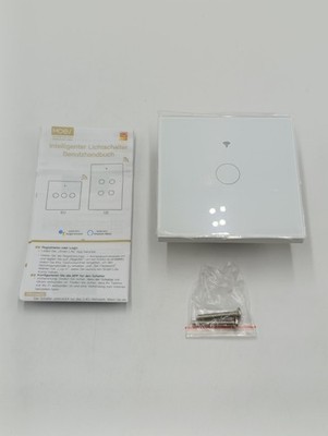 Moes WiFi Smart Touch Lichtschalter 1-Gang Weiß Alexa Google Tuya RF433_2_5