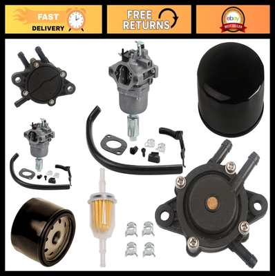 #ad Carburetor Kit with Fuel Pump amp; Filter Oil Filter for John Deere Lawn Tractors $74.09