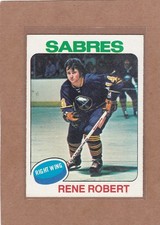 1975-76 TOPPS HOCKEY RENE ROBERT #46 SABRES EX+ *A37922
