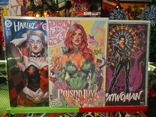 HARLEY QUINN 51 & POISON IVY 35 & CATWOMAN 81 POULAT 616 Trade Dress Variant Set