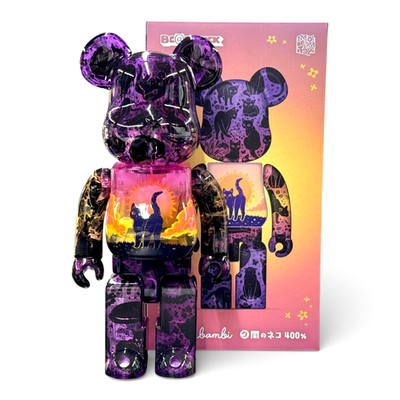 BE@RBRICK Twilight Cat 400 % MEDICOM SPIELZEUG limitierte Figur Sammlerstück ...