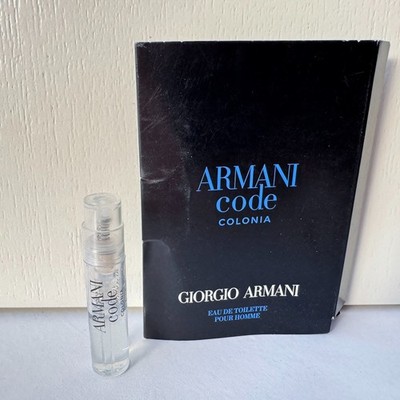 Giorgio Armani Code Colonia Eau de Toilette Pour Homme mini Spray, 1.2ml, New!