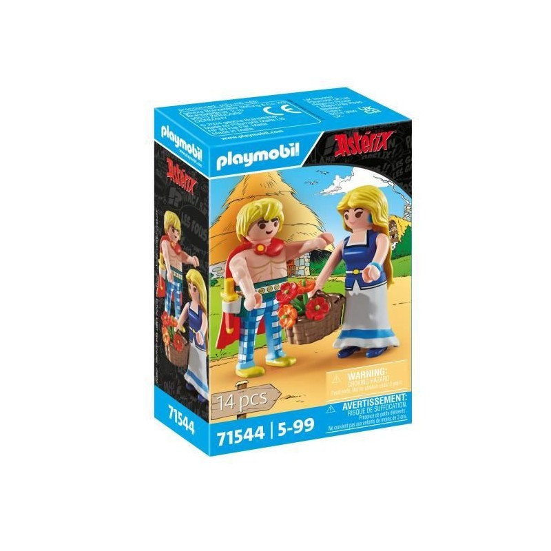 PLAYMOBIL 71544 Astérix Tragicomix et Falbala figurines de collection