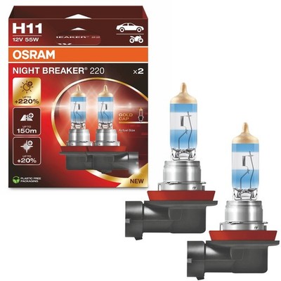 OSRAM H11 NIGHT BREAKER 220 DUOBOX Halogen bis zu +220% 1350lm Scheinwerferlampe
